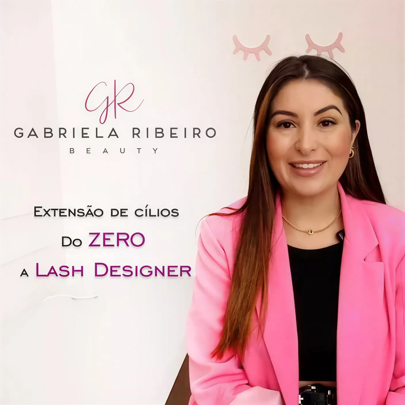 Gabriela Ribeiro, especialista em extensão de cílios, sobrancelha e micropigmentação
